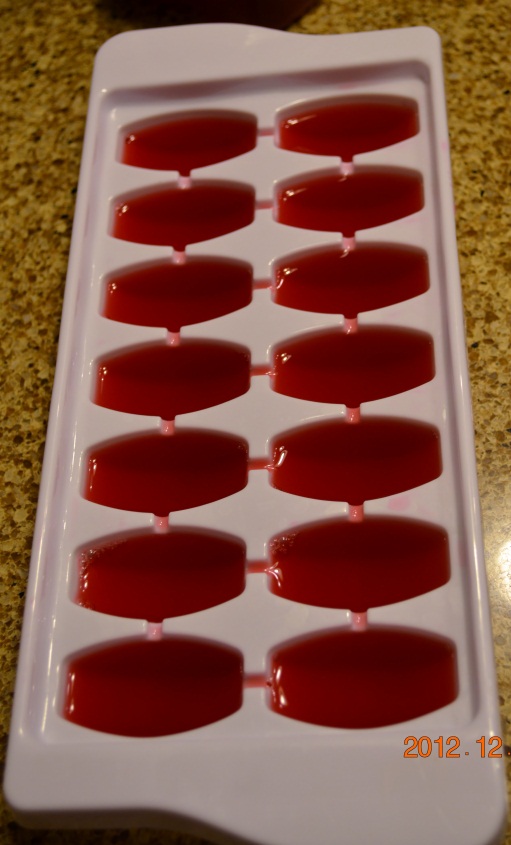 Cranberry Ice cubes